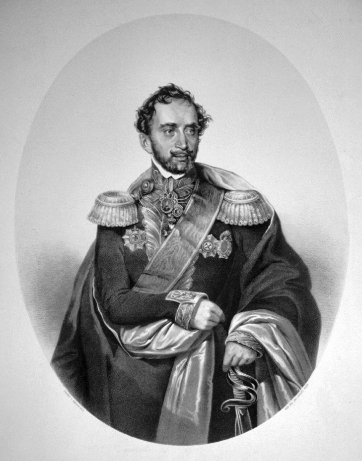 Alexandru Dim Ghika | domnitor la Tarii Romanesti (1834-1842) | litografie de Josef von Kriehuber [sursa imagine - wikipedia]