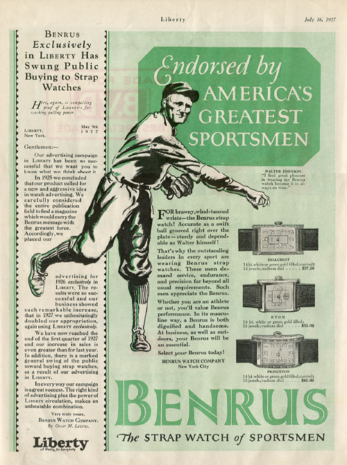 Liberty | ad Benrus | 16.iulie.1927