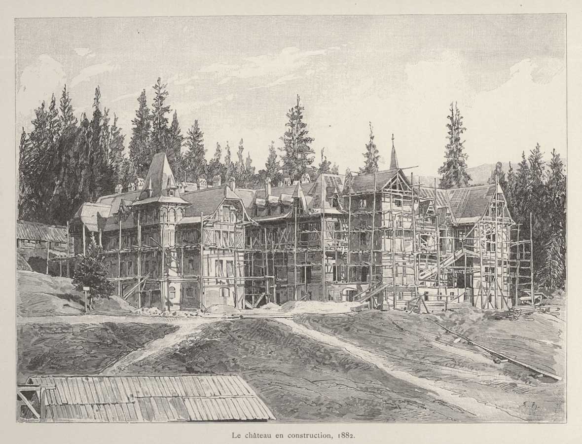 Castelul Peles in constructie | 1882