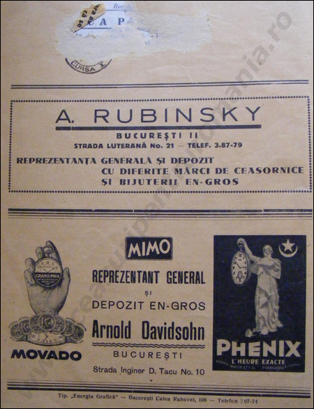 Revista Ceasornicarilor | 1-1937