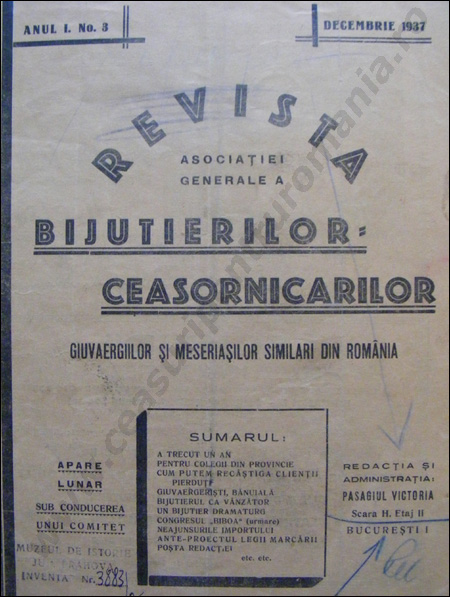 Revista Ceasornicarilor | 3-1937