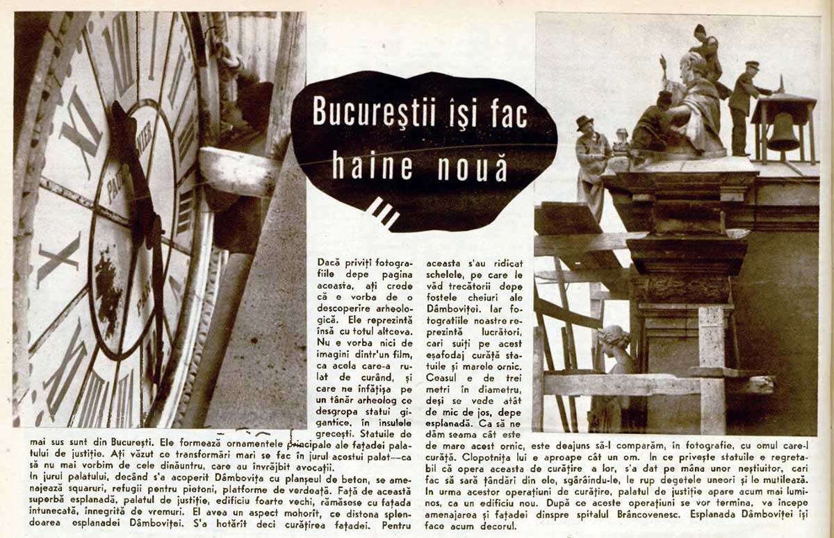 Realitatea Ilustrata | Palatul de Justitie - Bucuresti | 1936