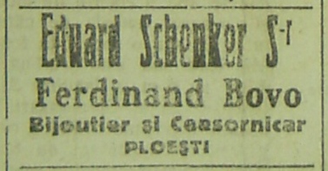 reclama Eduard Schenker Sr - Ploiesti