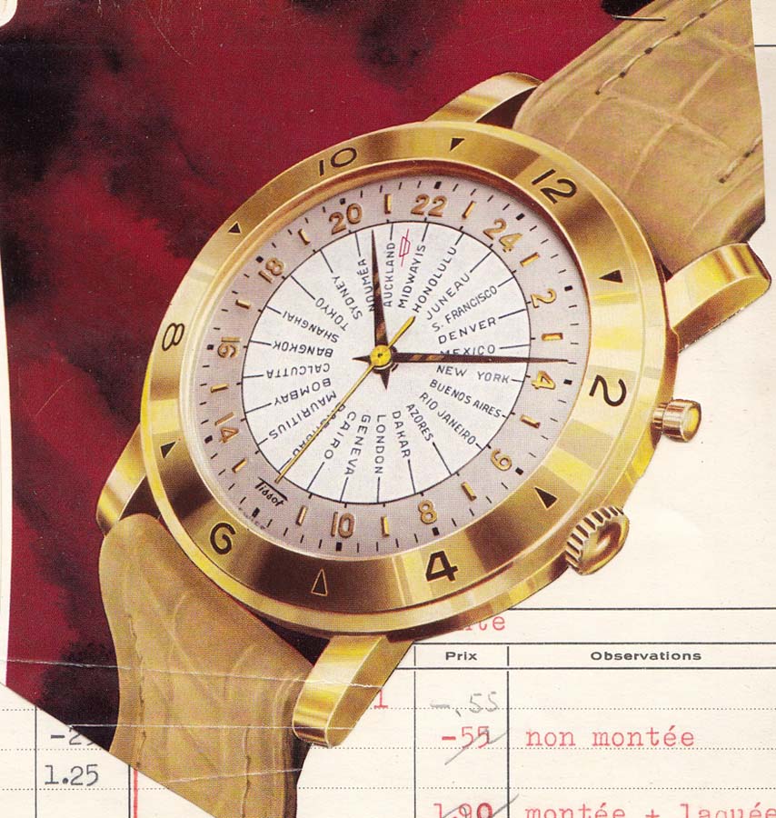 material promotional Tissot Navigator | 1951 (sursa imagine - Arhivele Istorice Tissot)