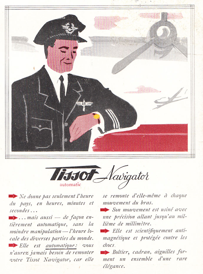 catalog Tissot Navigator | 1952 (sursa imagine: Arhivele Istorice Tissot)