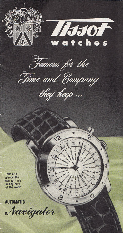 reclama Tissot Navigator | 1953 (sursa imagine - Arhivele Istorice Tissot)