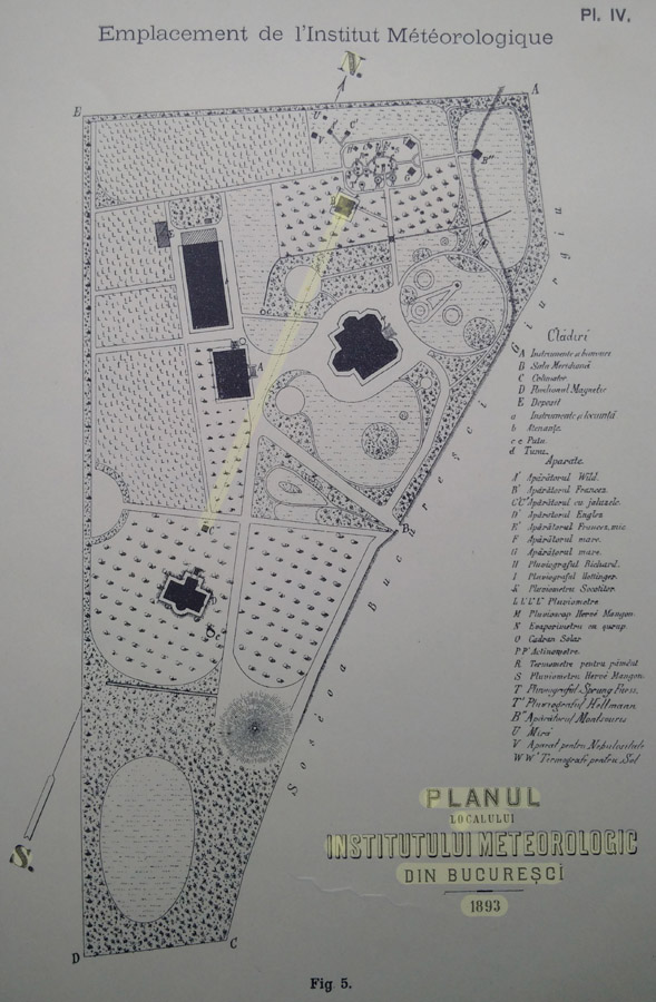 Plan de Situatie | Institutul Meteorologic al Romaniei | 1893