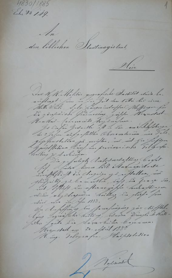 documente Arhivele Nationale - Barsov | Observator Astronomic (1883-1885)