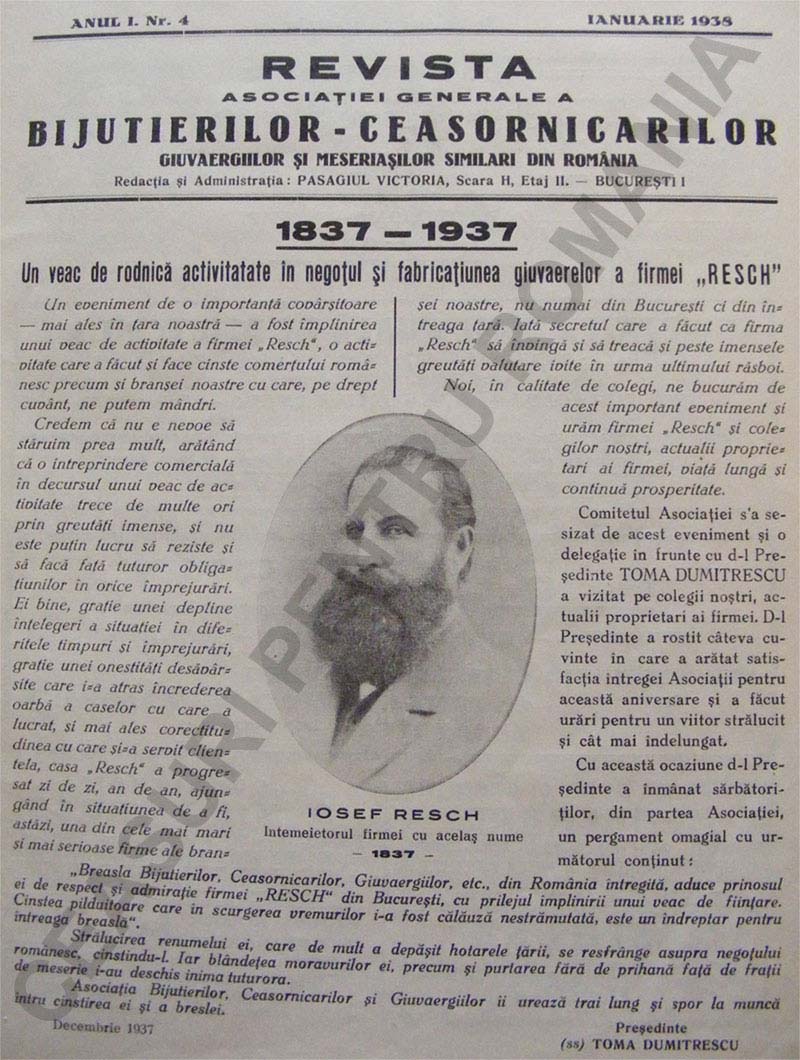 articol 1938 | Gazeta Bijiutierilor si Ceasornicarilor