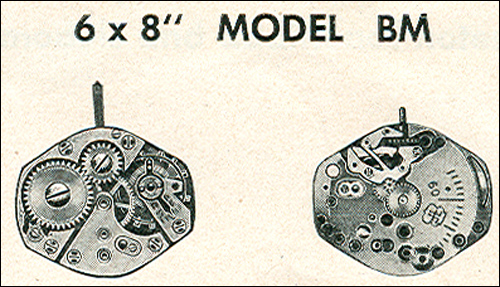 Benrus 6 x 8" model BM
