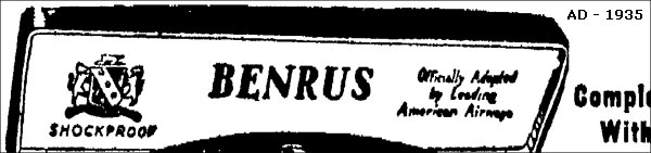 slogan 3 Benrus | 1935