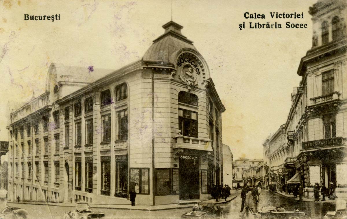 Calea Victorie | libraria Socec | inceput de sec. XX