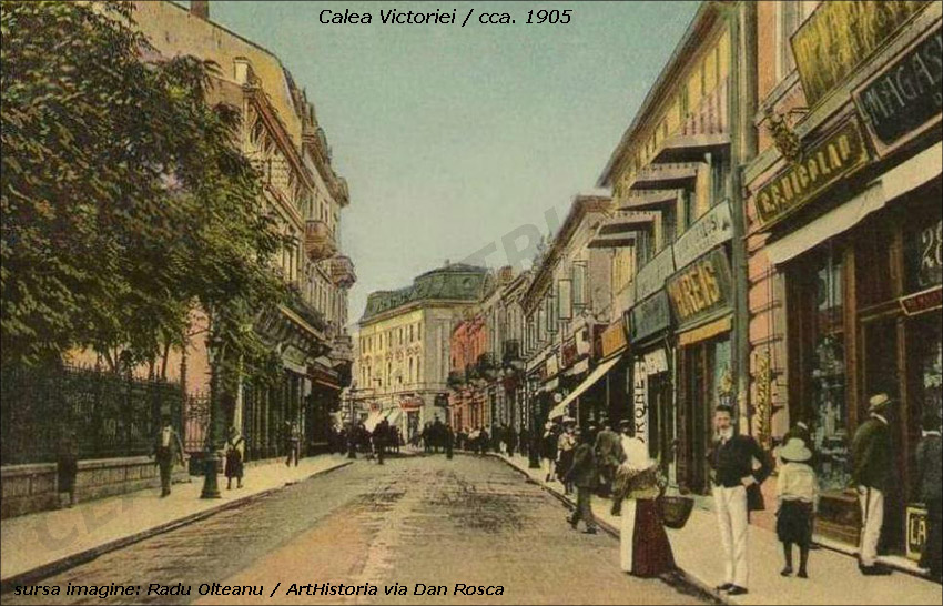 calea Victoriei | cca. 1905 (sursa imagine: Radu Oltean @ ArtHistoria)