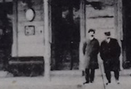 Campina | gara in 1910 / Ceas Paul Garnier