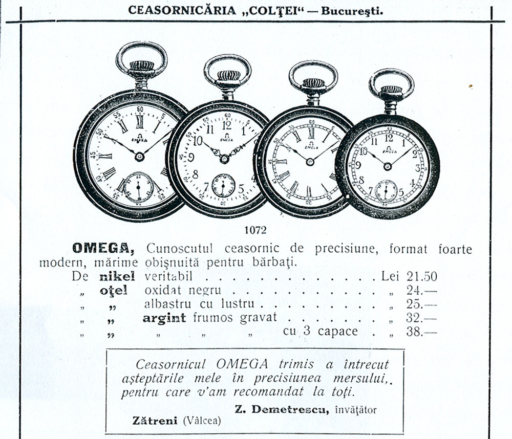 ceasuri de buzunar Omega - Ceasornicaria Coltei