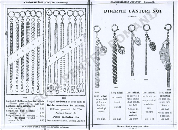 lanturi ceasornicaria Coltei