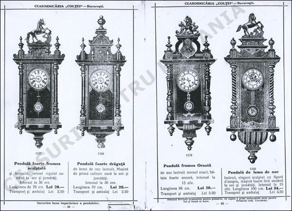 pendule ceasornicaria Coltei