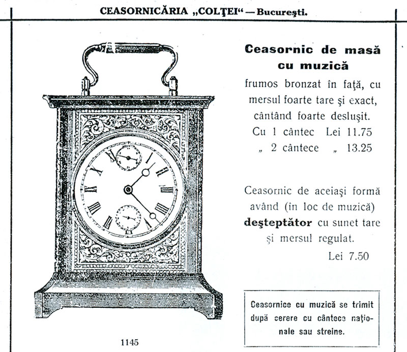 ceasornicaria Coletei | ceas muzical