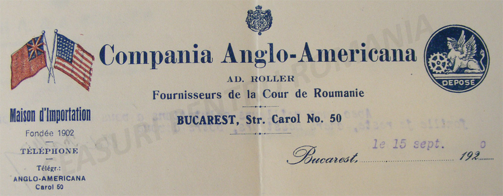 Compania Anglo Americana | antet 1920