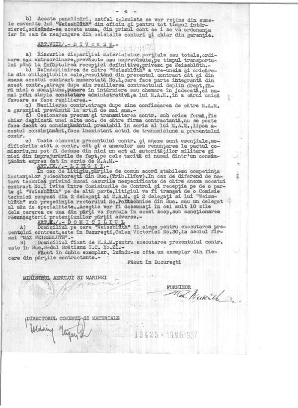 Contract M.A.M. no. 13425 / 1937 (2)