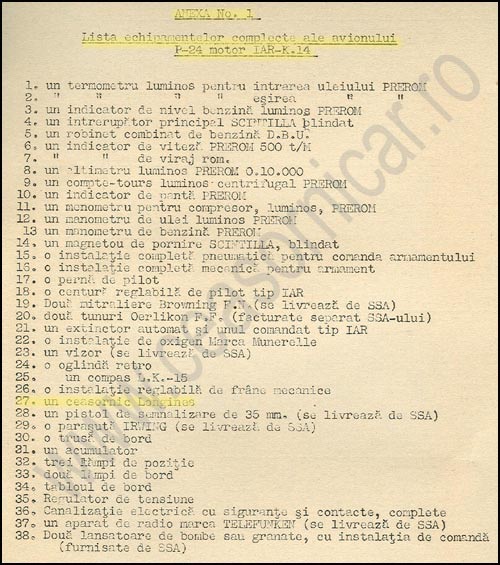 [5] PZL-24E | Contract achizitie 1936