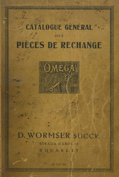 catalogue Omega | Wormser - 1926