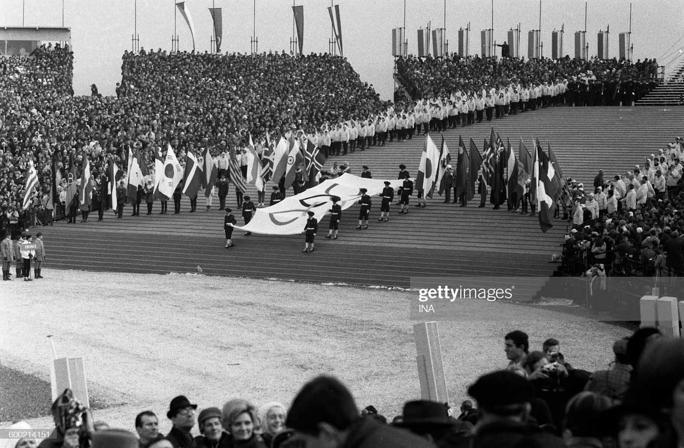 deschiderea Jocurilor Olimpice - Grenoble 1968 [sursa imagine: gettyimages.com]