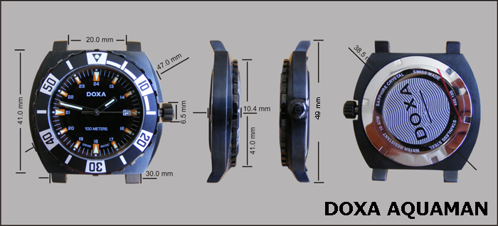 Doxa Aquaman - dimensions