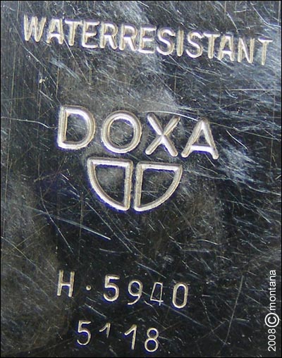 Doxa quartz | marcaje capac spate