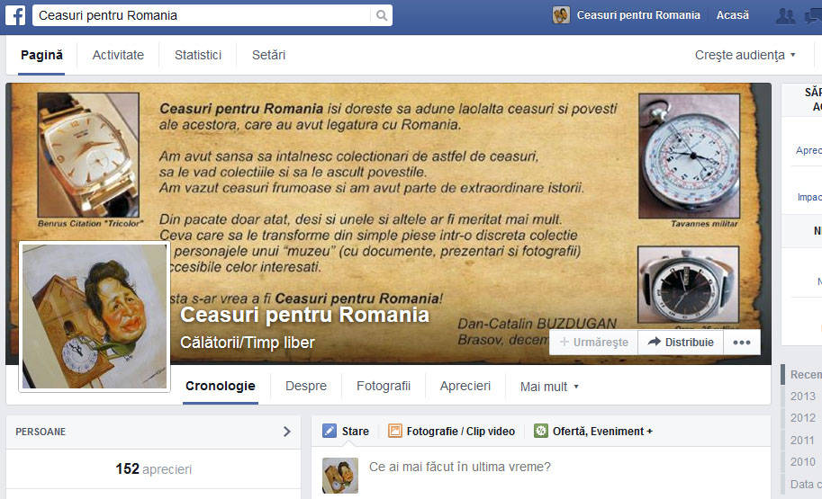 Facebook | Ceasuri pentru Romania