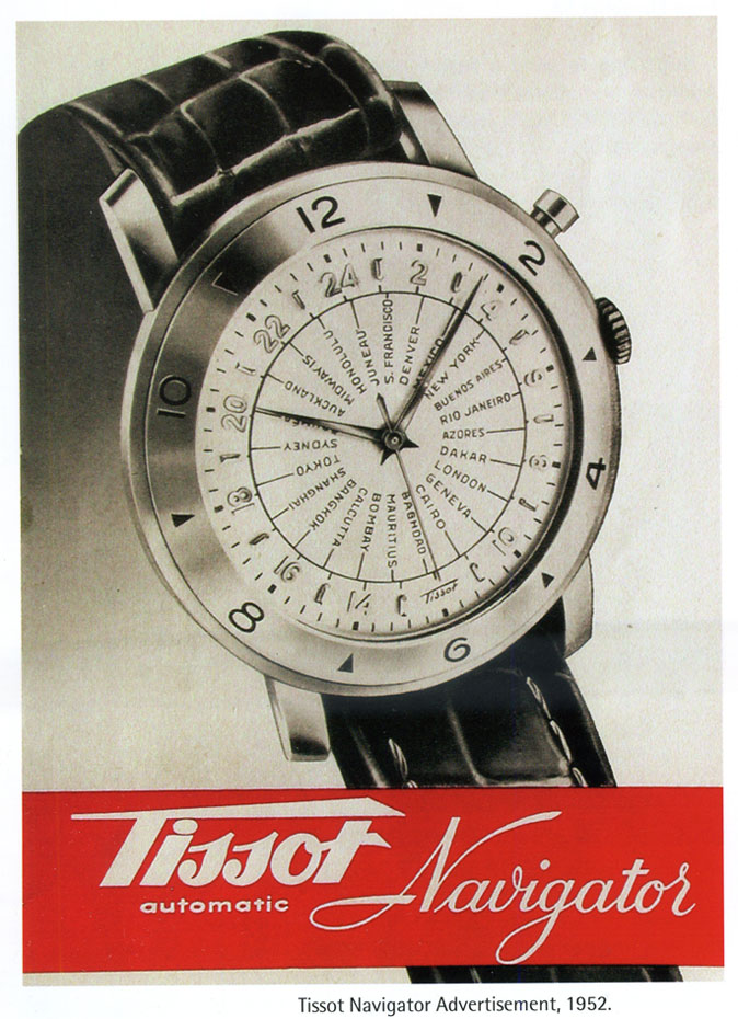 reclama Tissot Navigator | 1952 (sursa: Estelle Fallet)