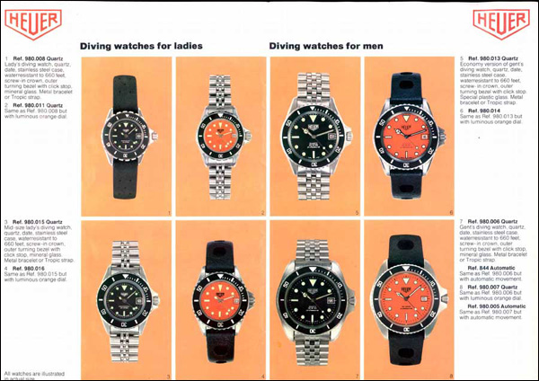 Heuer|1981 catalogue|ref. 980.xxx