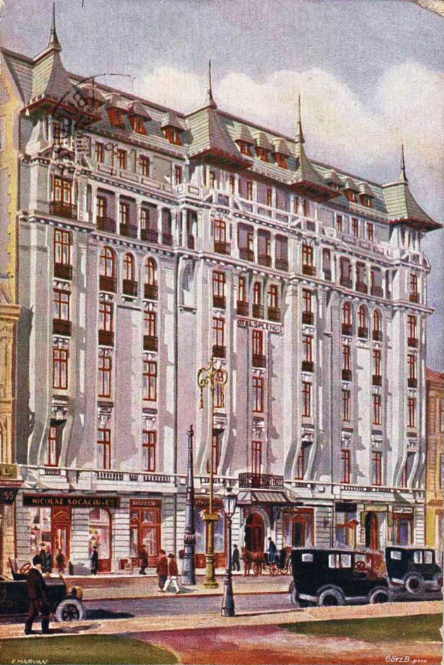 hotel Splendid 1925 - Calea Victoriei nr. 57 (fosta nr. 71) | locatia sucursalei Bucuresti a CFRNA