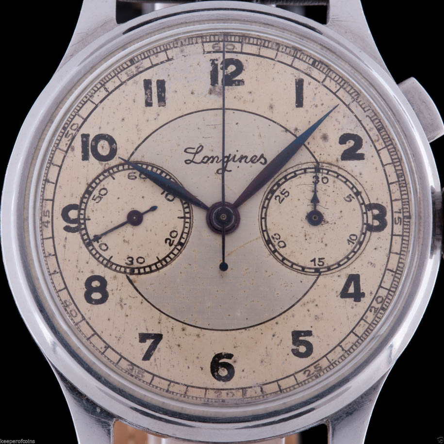 Longines "promotia Cdor Radu Irimescu - 1936" | cal. 13ZN (cadran compromis / incorect | vanzare eBay)