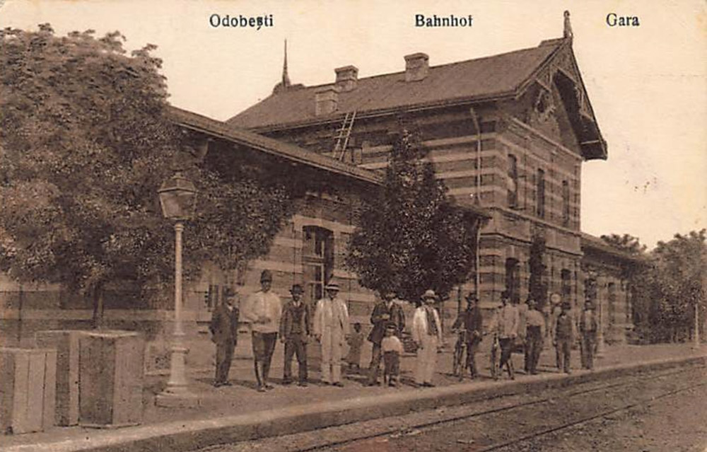 gara Odobesti | carte postala 1921