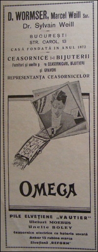 reclama Omega | 1938
