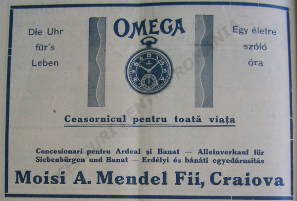 reclama Orologiul 1935-1936