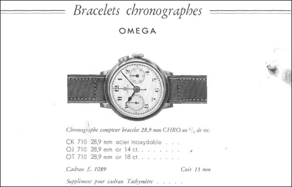 OMEGA 1937 | model CK 710