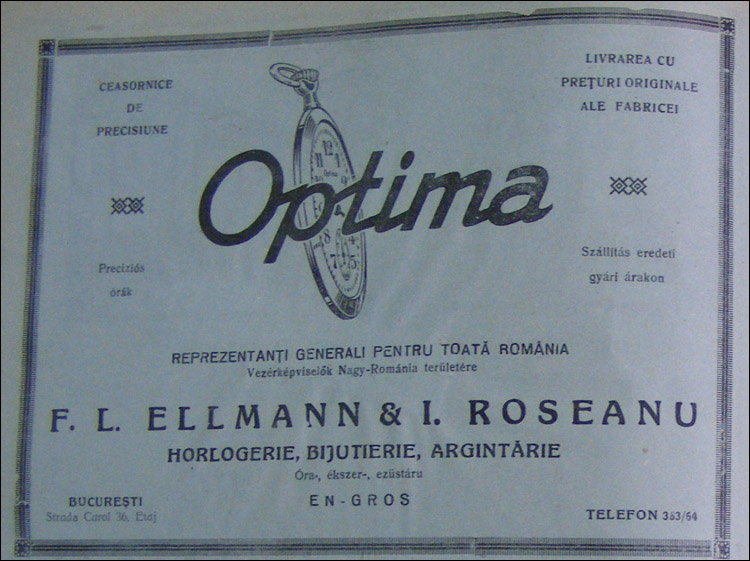 reclama Optima | 1930