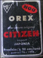 OREX - contract nr. 96/1998