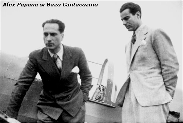 Alex Papana and Bazu Cantacuzino (photo credit: Razvan Bujor via WW2 Forum)