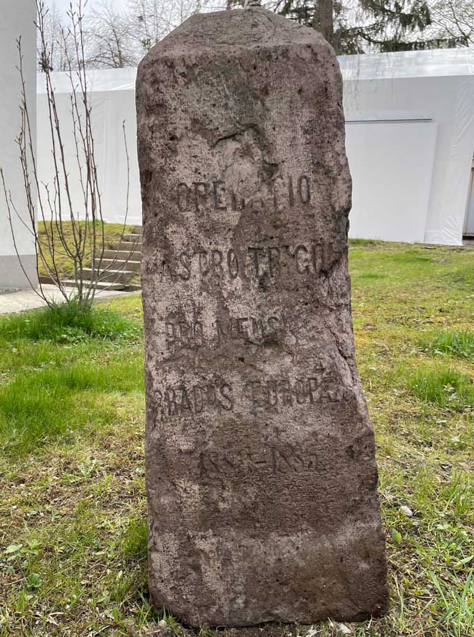 obeliscul masurarii gradului european | Brasov 1883-1885 | foto: 2022