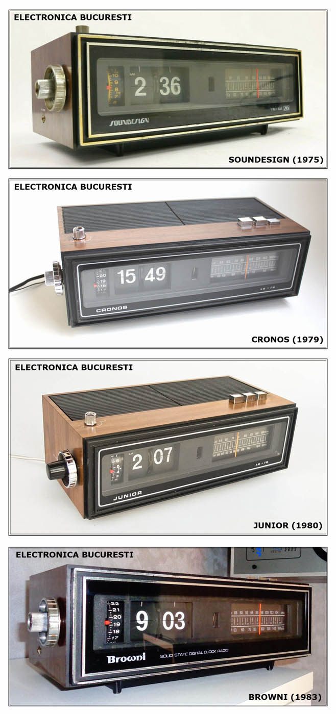 variante radioreceptor cu ceas - Electronica: Soundesign (1975) / Cronos (1979) / Junior (1980)