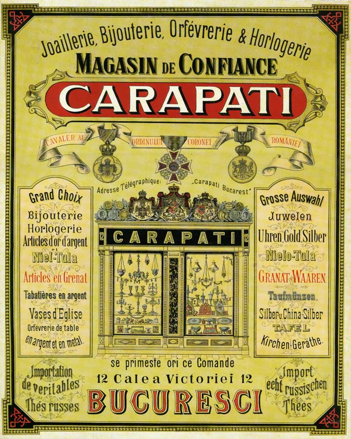 reclama Carapati | aprox. 1881-1890 (prezentare prin amablitatea - Daniel Cosmin Obreja)