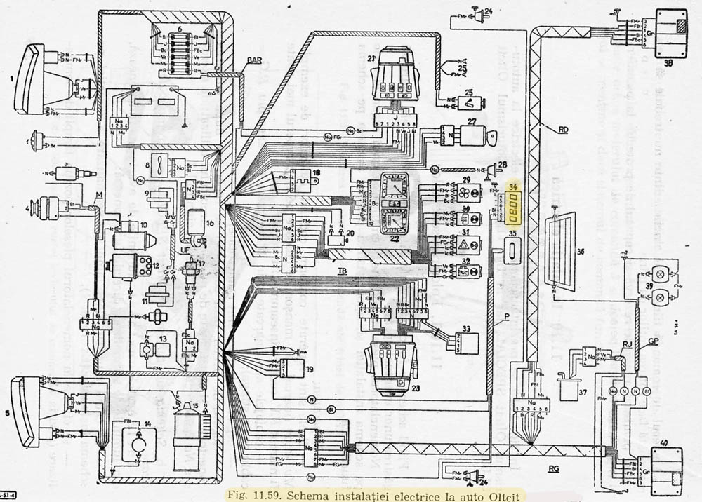 schema electrica Oltcit