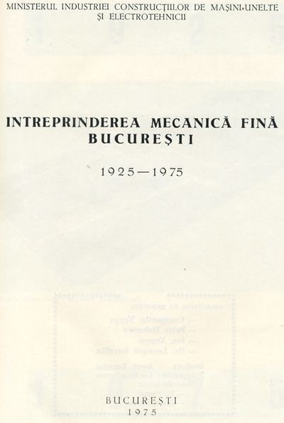 Mecanica Fina | 1925 - 1975