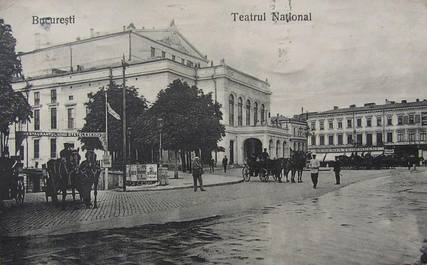 Teatrul National | carte postala (circulata 1912)